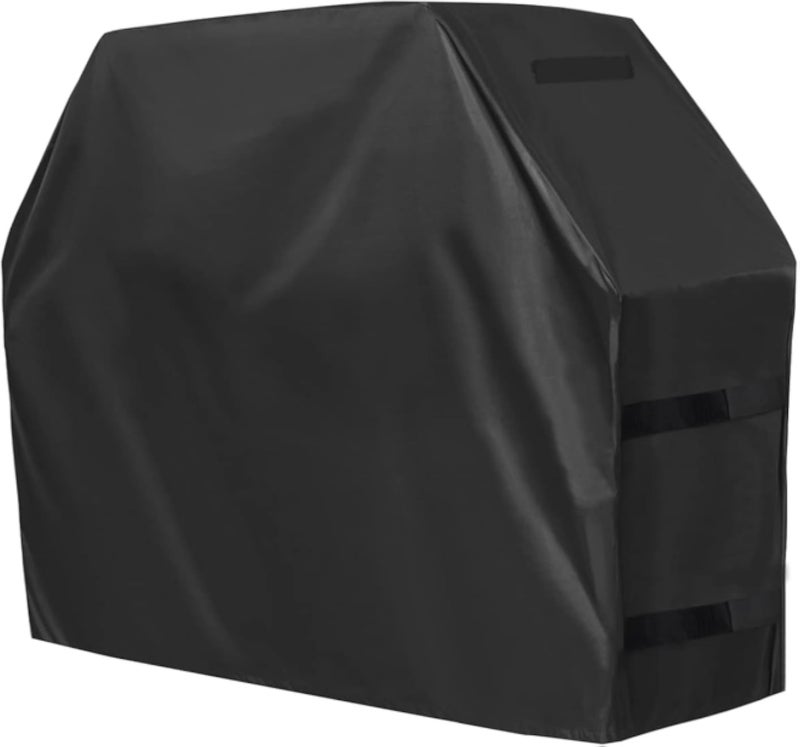 OutdoorLines Universal BBQ Grill Cover - UV Resistant, Waterproof, Heavy Duty, 58L x 24W x 44H Inch, Black